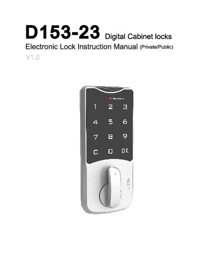 Electronic lock D-153-23