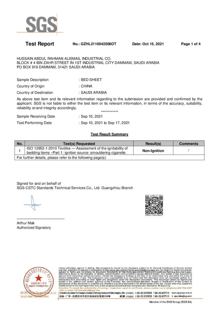 ALISMAIL – BED SHEET – GZHL2110042508OT