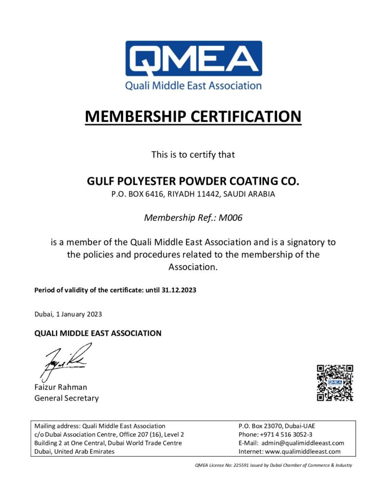 ALWAN – Powder Coating – M006 – GULF POLYESTER (ALWAN)