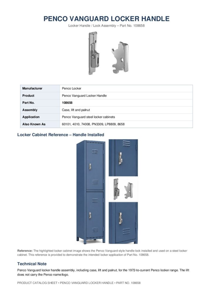 PENCO VANGUARD LOCKER HANDLE